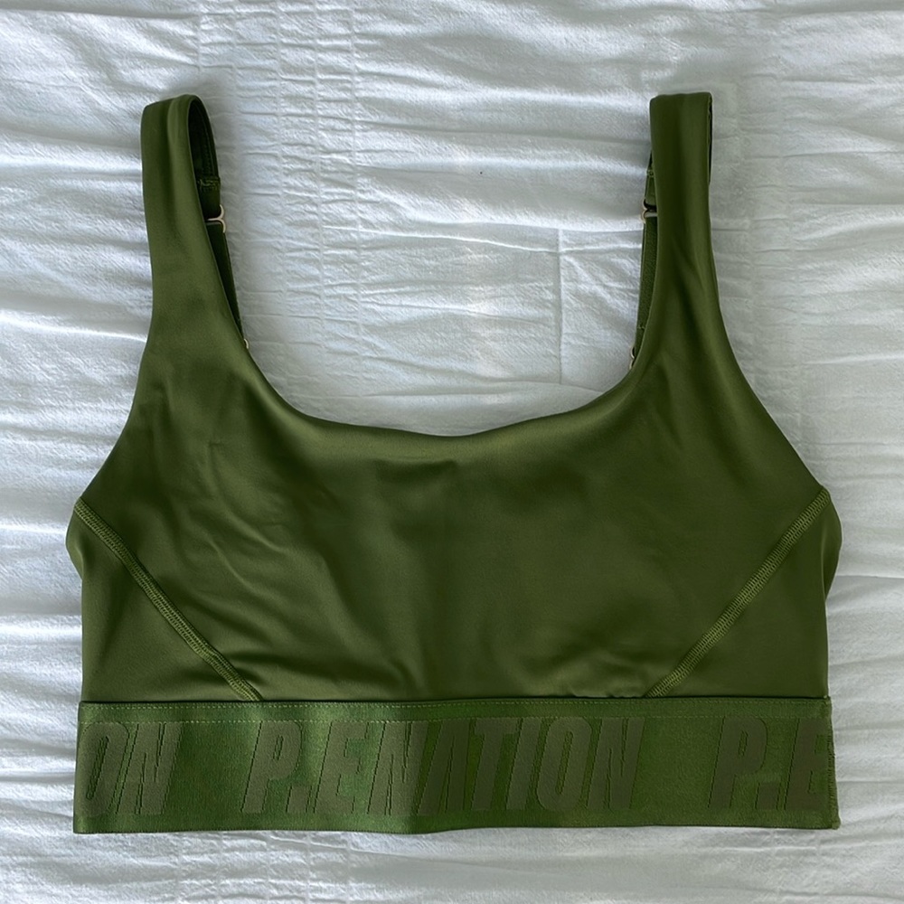 PE Nation Backcheck Bra (Pesto)